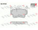 Sada brzdových destiček, kotoučová brzda FTE 9010397