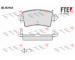 Sada brzdových destiček, kotoučová brzda FTE 9010398