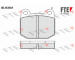 Sada brzdových destiček, kotoučová brzda FTE 9011057