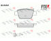 Sada brzdových destiček, kotoučová brzda FTE 9010423