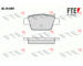 Sada brzdových destiček, kotoučová brzda FTE 9010424
