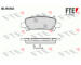 Sada brzdových destiček, kotoučová brzda FTE 9010429