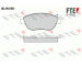 Sada brzdových destiček, kotoučová brzda FTE 9010432