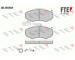 Sada brzdových destiček, kotoučová brzda FTE 9010437