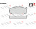Sada brzdových destiček, kotoučová brzda FTE 9010442