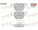 Sada brzdových destiček, kotoučová brzda FTE 9010443