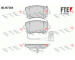Sada brzdových destiček, kotoučová brzda FTE 9010453