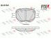Sada brzdových destiček, kotoučová brzda FTE 9010464