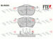 Sada brzdových destiček, kotoučová brzda FTE 9010467
