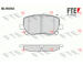 Sada brzdových destiček, kotoučová brzda FTE 9010468