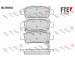Sada brzdových destiček, kotoučová brzda FTE 9010469