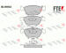 Sada brzdových destiček, kotoučová brzda FTE 9010480