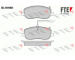 Sada brzdových destiček, kotoučová brzda FTE 9010482