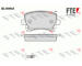 Sada brzdových destiček, kotoučová brzda FTE 9010484