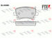 Sada brzdových destiček, kotoučová brzda FTE 9010485
