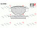 Sada brzdových destiček, kotoučová brzda FTE 9010487