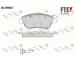 Sada brzdových destiček, kotoučová brzda FTE 9010488