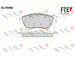 Sada brzdových destiček, kotoučová brzda FTE 9010489