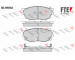 Sada brzdových destiček, kotoučová brzda FTE 9010492