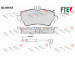 Sada brzdových destiček, kotoučová brzda FTE 9010496