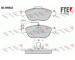 Sada brzdových destiček, kotoučová brzda FTE 9010497