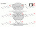 Sada brzdových destiček, kotoučová brzda FTE BL1910B1