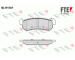 Sada brzdových destiček, kotoučová brzda FTE 9010503