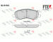 Sada brzdových destiček, kotoučová brzda FTE 9010505