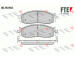Sada brzdových destiček, kotoučová brzda FTE 9010510