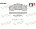 Sada brzdových destiček, kotoučová brzda FTE 9010513