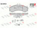Sada brzdových destiček, kotoučová brzda FTE 9010514