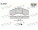Sada brzdových destiček, kotoučová brzda FTE 9010515