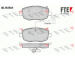 Sada brzdových destiček, kotoučová brzda FTE 9010517