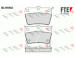 Sada brzdových destiček, kotoučová brzda FTE 9010543
