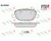 Sada brzdových destiček, kotoučová brzda FTE 9010544