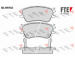 Sada brzdových destiček, kotoučová brzda FTE 9010547