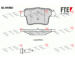 Sada brzdových destiček, kotoučová brzda FTE 9010552