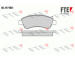 Sada brzdových destiček, kotoučová brzda FTE 9010555