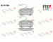 Sada brzdových destiček, kotoučová brzda FTE 9010560