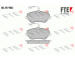 Sada brzdových destiček, kotoučová brzda FTE 9010562