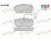Sada brzdových destiček, kotoučová brzda FTE 9010566