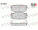 Sada brzdových destiček, kotoučová brzda FTE 9010570