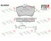 Sada brzdových destiček, kotoučová brzda FTE 9010573