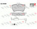Sada brzdových destiček, kotoučová brzda FTE 9010574