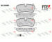 Sada brzdových destiček, kotoučová brzda FTE 9010595