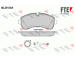 Sada brzdových destiček, kotoučová brzda FTE 9010599