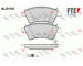 Sada brzdových destiček, kotoučová brzda FTE 9010602