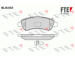 Sada brzdových destiček, kotoučová brzda FTE 9010608