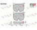 Sada brzdových destiček, kotoučová brzda FTE 9010613