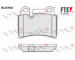 Sada brzdových destiček, kotoučová brzda FTE 9010621
